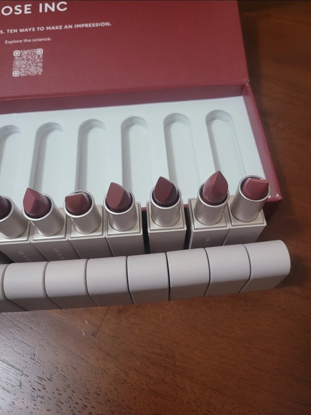 ROSE INC Ten New Neutrals Lipstick Set – Neutral Tones